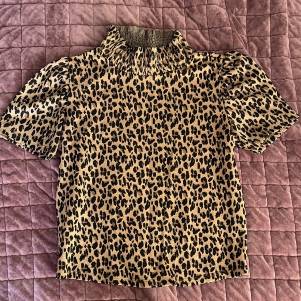 Zara Leopard Print Blouse - Medium